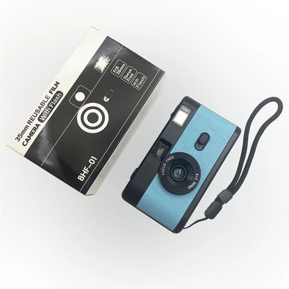 Non Disposable Reusable Camera 35 MM, Flash Reusable Retro Camaras De Pelicula, Vintage Lomo 35MM Film Camera for Kodak Film