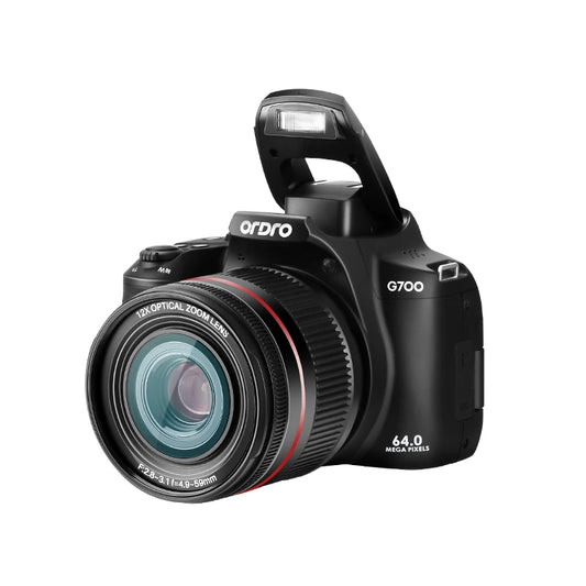 12X Optical Zoom Digital Camera Photo Video Camcorder 4K P Auto/Manual with Focus LED Flash Vlog Camara 2024 New Arrivals