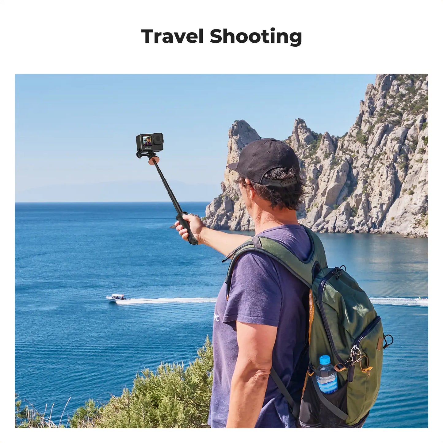 【Dealsforyoudays】K&F CONCEPT MS03 Small 13"/33Cm Action Camera Tripod Stand - Travel Tripod, Mobile Accessories, Clip Mount for Gopro, Action Cameras, Smartphones (Live Streaming, Vlog Selfies)