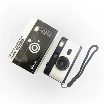 Non Disposable Reusable Camera 35 MM, Flash Reusable Retro Camaras De Pelicula, Vintage Lomo 35MM Film Camera for Kodak Film