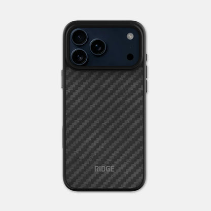 Ridge Iphone Case | 8Ft Drop Protection | Magsafe & Qi Compatible | Dual-Layer TPU | Aluminum Buttons | Leather & Carbon Fiber | Slim Protective Phone Case