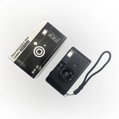 Non Disposable Reusable Camera 35 MM, Flash Reusable Retro Camaras De Pelicula, Vintage Lomo 35MM Film Camera for Kodak Film