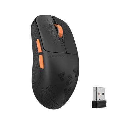 「New」Keychron G3 Wireless 8K Mouse ️ Carbon Fiber & Semi-Transparent Editions | 42G Super Light | Flagship 3395 Sensor | 8000Hz Polling Rate | High Profile Ergonomic Gaming Mouse | Pro-Grade Wireless Desktop Upgrade