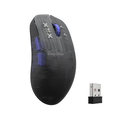 「New」Keychron G3 Wireless 8K Mouse ️ Carbon Fiber & Semi-Transparent Editions | 42G Super Light | Flagship 3395 Sensor | 8000Hz Polling Rate | High Profile Ergonomic Gaming Mouse | Pro-Grade Wireless Desktop Upgrade