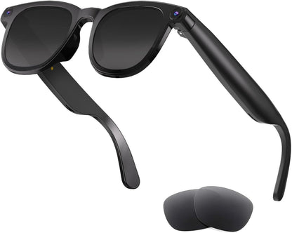 AI Smart Glasses with 8MP HD Camera, Voice Assistant, Open-Ear Audio, Real-Time Translation, and Video Recording for Travel and Everyday Use