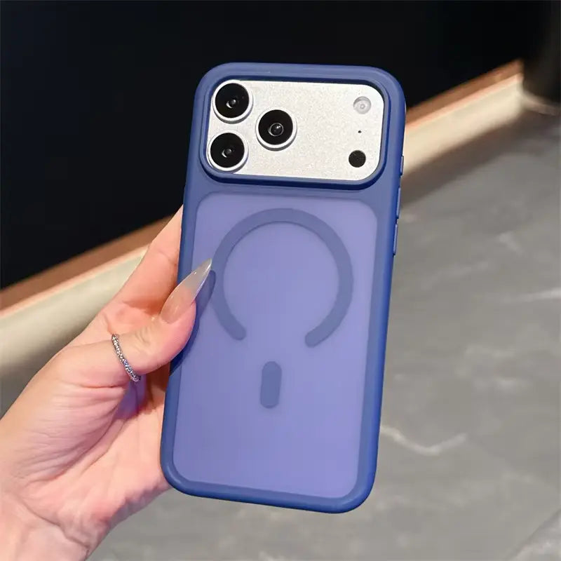 Magnetic Magsafe-Compatible Casing for Iphone 17 Pro Max - Durable Matte Skin-Friendly TPU Protective Cover, Shockproof Anti-Slip Slim Fit Bumper, Metal Buttons, Aesthetic Protection for Smartphones