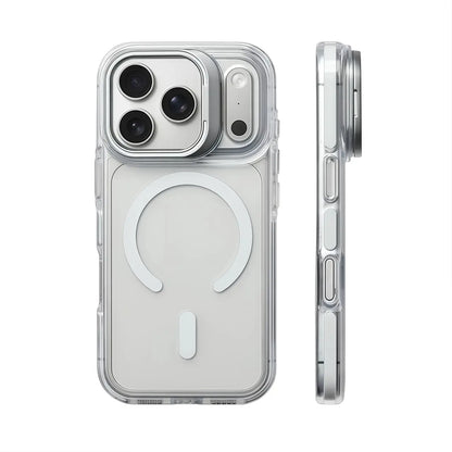 【 Iphone17 Case 】Ice Crystal anti Fall Lens Bracket Magnetic Phone Case Iphone17 Pro Max 16 15 for Iphone Case Silicone Soft Shell TPU Shockproof