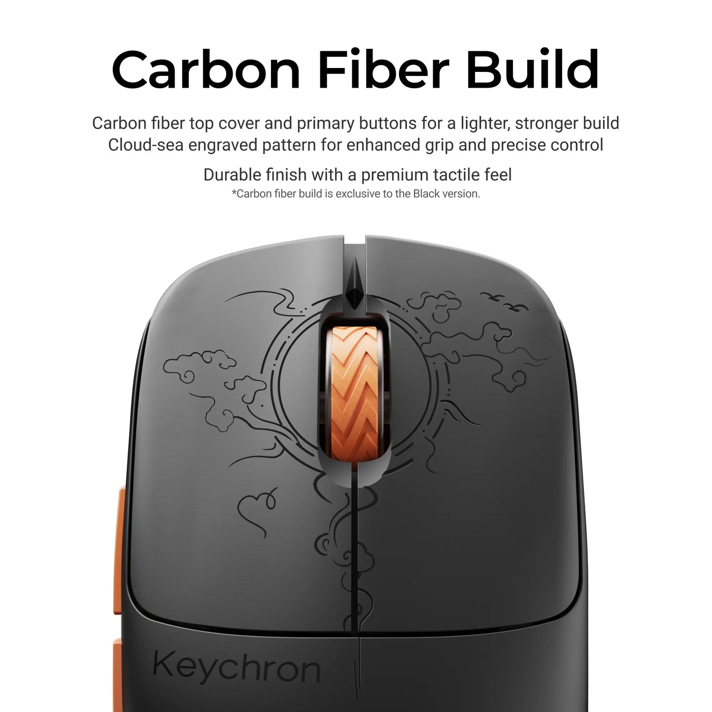 「New」Keychron G3 Wireless 8K Mouse ️ Carbon Fiber & Semi-Transparent Editions | 42G Super Light | Flagship 3395 Sensor | 8000Hz Polling Rate | High Profile Ergonomic Gaming Mouse | Pro-Grade Wireless Desktop Upgrade