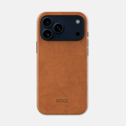 Ridge Iphone Case | 8Ft Drop Protection | Magsafe & Qi Compatible | Dual-Layer TPU | Aluminum Buttons | Leather & Carbon Fiber | Slim Protective Phone Case