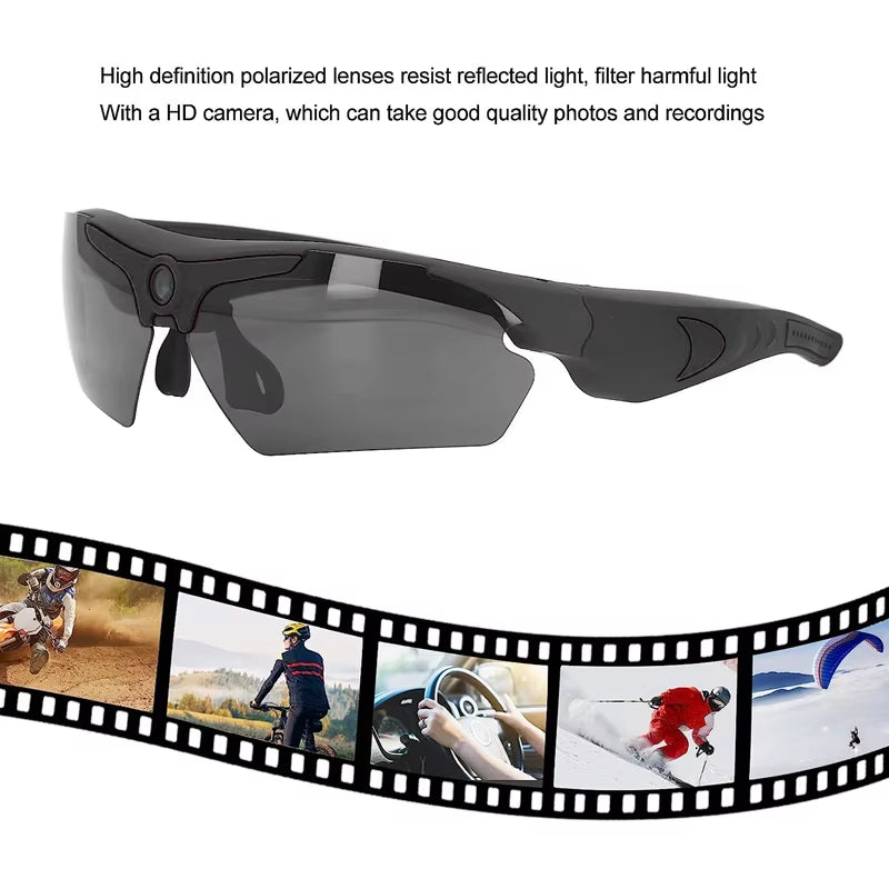 2026 Glasses with 1080P High-Definition Mini Camera Smart Glasses Cycling Recorder Outdoor Sports Recording Goggles