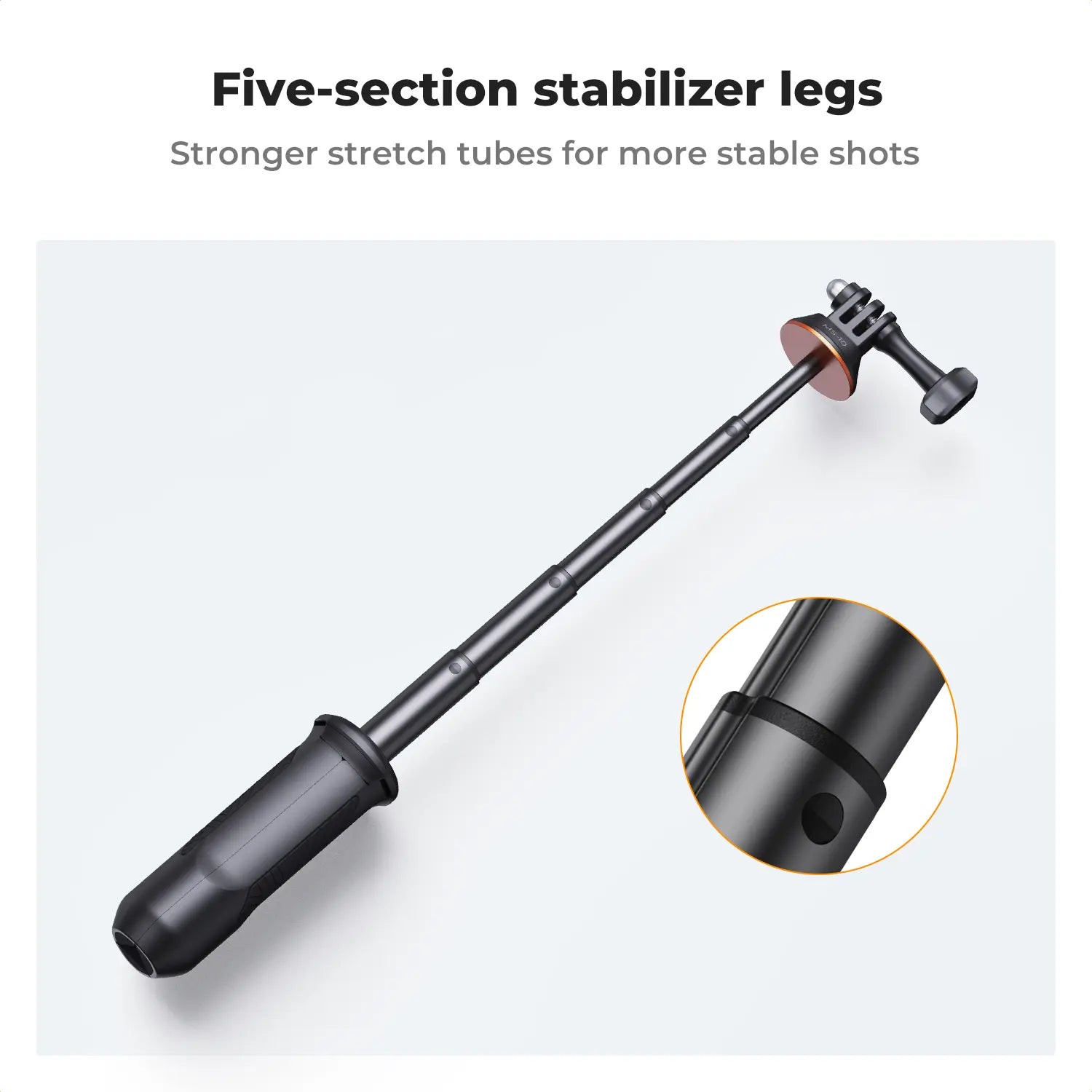 【Dealsforyoudays】K&F CONCEPT MS03 Small 13"/33Cm Action Camera Tripod Stand - Travel Tripod, Mobile Accessories, Clip Mount for Gopro, Action Cameras, Smartphones (Live Streaming, Vlog Selfies)