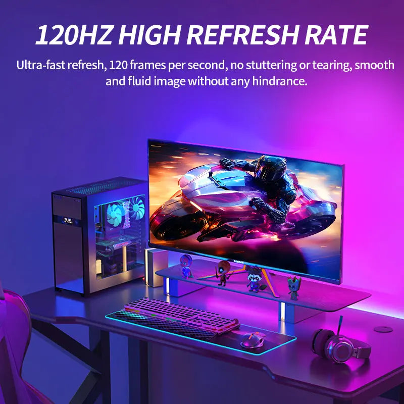 34-Inch Ultra-Wide Gaming Monitor | 21:9 IPS Screen Display | 120Hz Refresh Rate | Freesync & G-Sync Compatible | HDMI & DP Ports, Wall-Mounted 75 * 75Mm