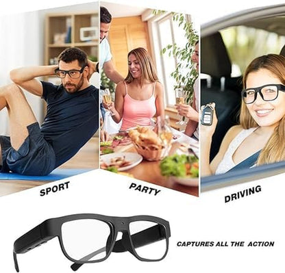 1080P Wearable Video Recording Glasses for Outdoor Sports with 32GB Memory Card