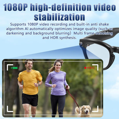 AI-Powered Smart Glasses with Camera and Bluetooth, 4K Video and Audio Recording, Translation and Voice Control, IP67 Waterproof for Professional and Outdoor Use
