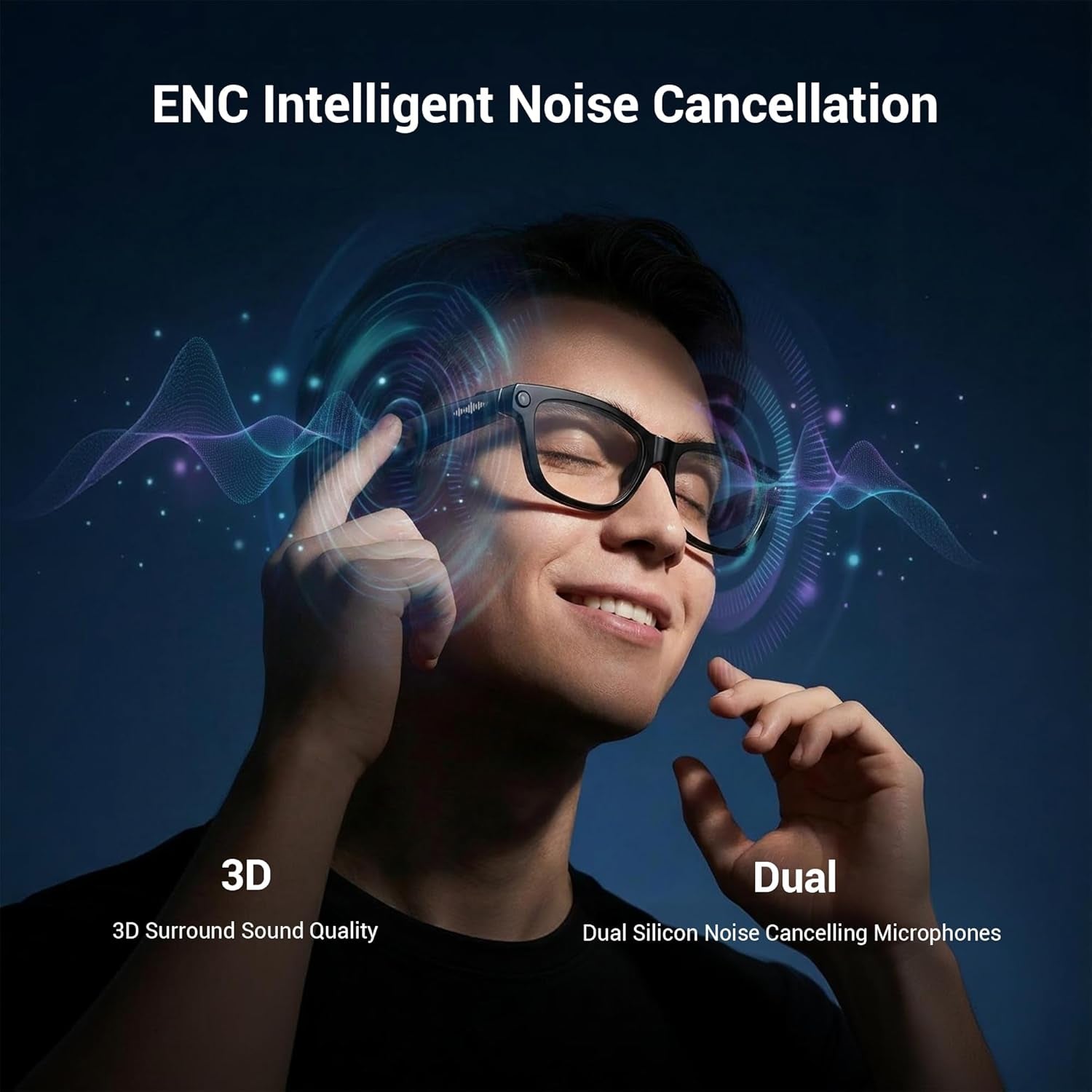 AI-Enhanced Smart Glasses with 12MP Camera, Bluetooth Calling, 4K HD Video Recording, Real-Time Translation, AI Voice Assistant, Object Recognition, and Polarized Lenses