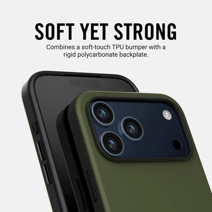 Ridge Iphone Case | 8Ft Drop Protection | Magsafe & Qi Compatible | Dual-Layer TPU | Aluminum Buttons | Leather & Carbon Fiber | Slim Protective Phone Case