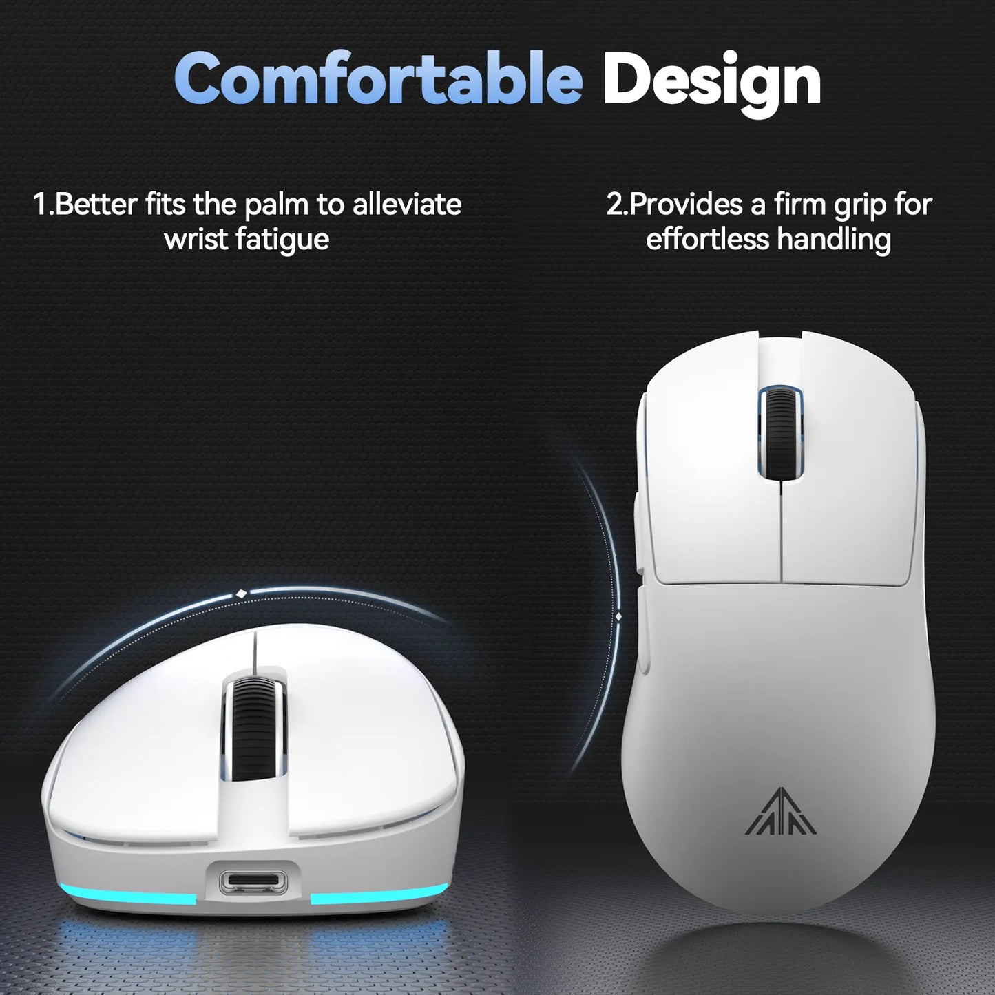 SOLAKAKA SM822 Tri-Mode Wireless Gaming Mouse with RGB Charging Dock, 24000 DPI PAW3311 Sensor, 62G Ultra-Lightweight Programmable Design for PC Gamers, Gaming Accessories