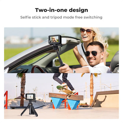 【Dealsforyoudays】K&F CONCEPT MS03 Small 13"/33Cm Action Camera Tripod Stand - Travel Tripod, Mobile Accessories, Clip Mount for Gopro, Action Cameras, Smartphones (Live Streaming, Vlog Selfies)