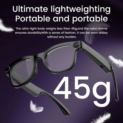 AI Smart Glasses with 200W Pixels, Equipped with a Camera and Video Glasses