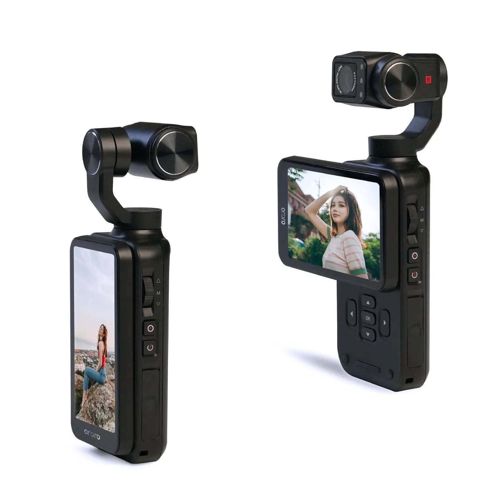 M5 Action Camera 4K Handheld Pocket Digital Camcorder 3-Axis Gimbal Stabilization IR Night Vision Vlog Videos Camara