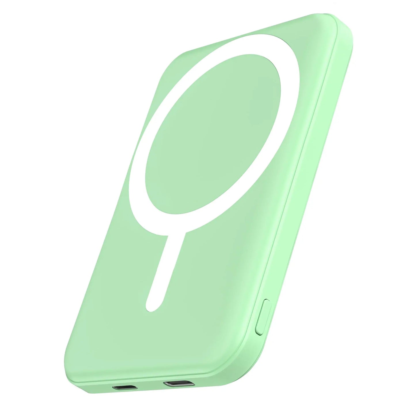Magsafe Ultra-Thin Battery Pack, 5000Mah Fast Wireless Charger Compact Magnetic Power Bank and USB-C Cable for Iphone 17/16/15/14/13/12 Series Pink Chargeable Protection Smartphone Power Bank Portable Charger Power Bank Magnetic Power Bank