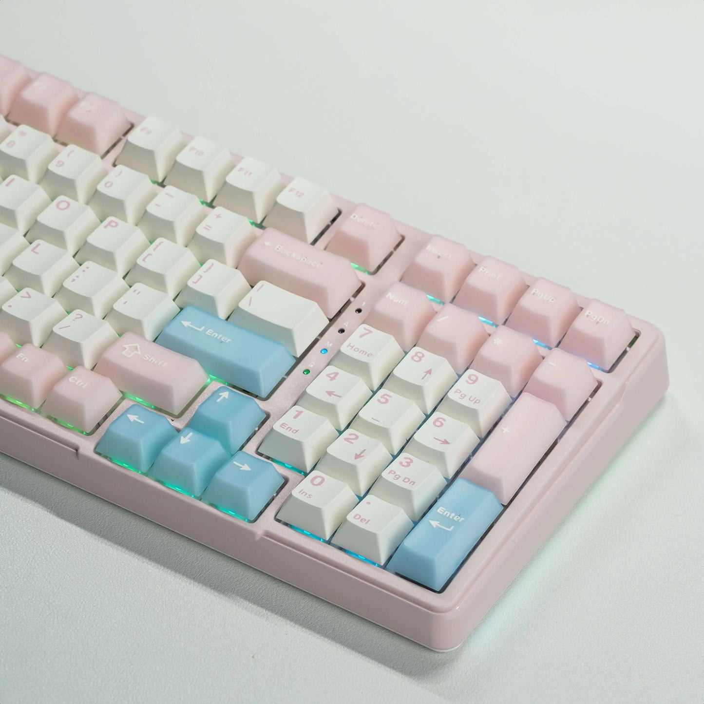 FURYCUBE K99 Pro Mechanical Keyboard Wireless with Num Pad Full Size Wired/Bluetooth/2.4G Gasket Structure Keyboard Creamy Sound for Laptop Computer RGB Backlit,3/5 Pin Hot Swappable Customize Keyboard E-Sports, Office, PBT Keycaps, Mothersdaygift Tiktoks