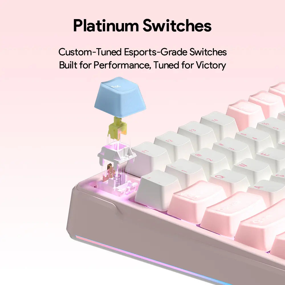 FURYCUBE K99 Pro Mechanical Keyboard Wireless with Num Pad Full Size Wired/Bluetooth/2.4G Gasket Structure Keyboard Creamy Sound for Laptop Computer RGB Backlit,3/5 Pin Hot Swappable Customize Keyboard E-Sports, Office, PBT Keycaps, Mothersdaygift Tiktoks