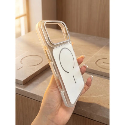 Magnetic Magsafe-Compatible TPU Soft Bumper Slim Case with Metal Kickstand for Iphone 17 Pro Max - Protective, Shockproof, Aesthetic, Durable Smartphone Accessory