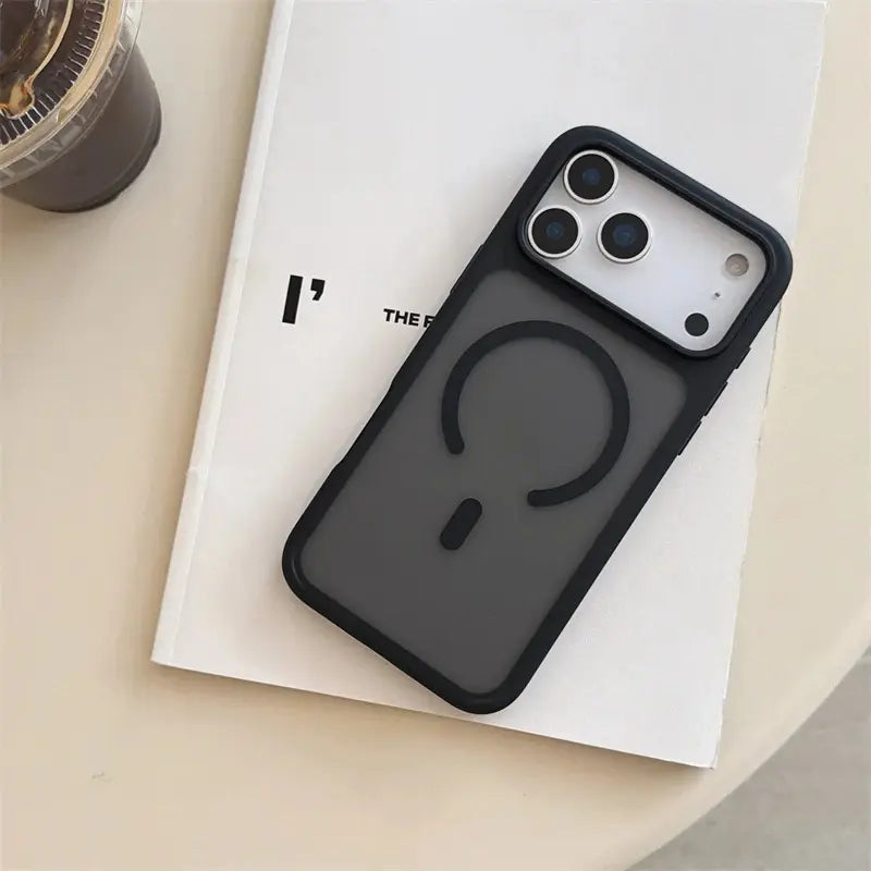 Magnetic Magsafe-Compatible Casing for Iphone 17 Pro Max - Durable Matte Skin-Friendly TPU Protective Cover, Shockproof Anti-Slip Slim Fit Bumper, Metal Buttons, Aesthetic Protection for Smartphones
