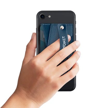 Monet Slim Wallet with Expanding Grip for Smartphones | Strong Adhesive | Never Forget Your Wallet or ID at Home Again