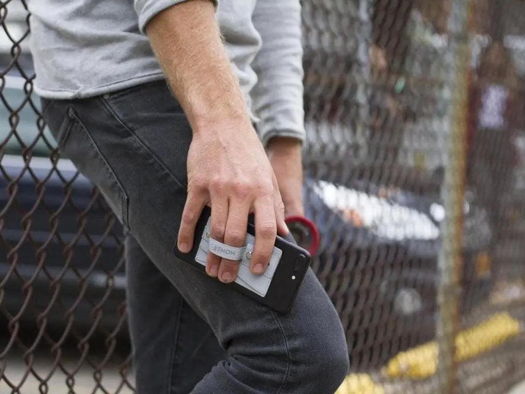 Monet Slim Wallet with Expanding Grip for Smartphones | Strong Adhesive | Never Forget Your Wallet or ID at Home Again