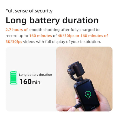 M5 Action Camera 4K Handheld Pocket Digital Camcorder 3-Axis Gimbal Stabilization IR Night Vision Vlog Videos Camara