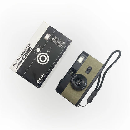 Non Disposable Reusable Camera 35 MM, Flash Reusable Retro Camaras De Pelicula, Vintage Lomo 35MM Film Camera for Kodak Film
