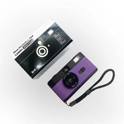 Non Disposable Reusable Camera 35 MM, Flash Reusable Retro Camaras De Pelicula, Vintage Lomo 35MM Film Camera for Kodak Film