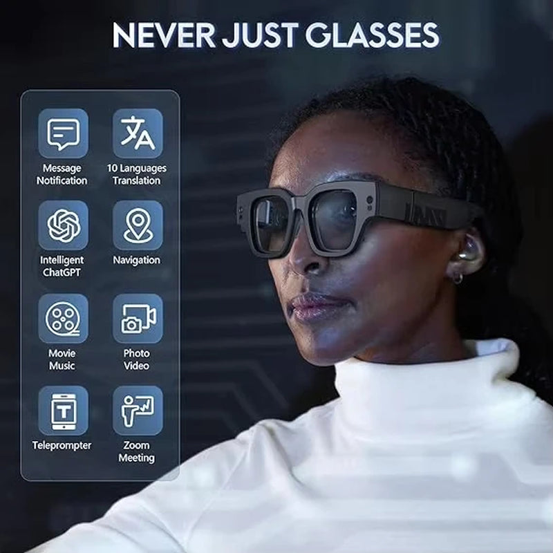 2025 INMO Air 2 AR Glasses Smart Chat GPT AR Glasses with 1080P Micro OLED Virtual Cinema, Augmented Reality Glasses with Camera