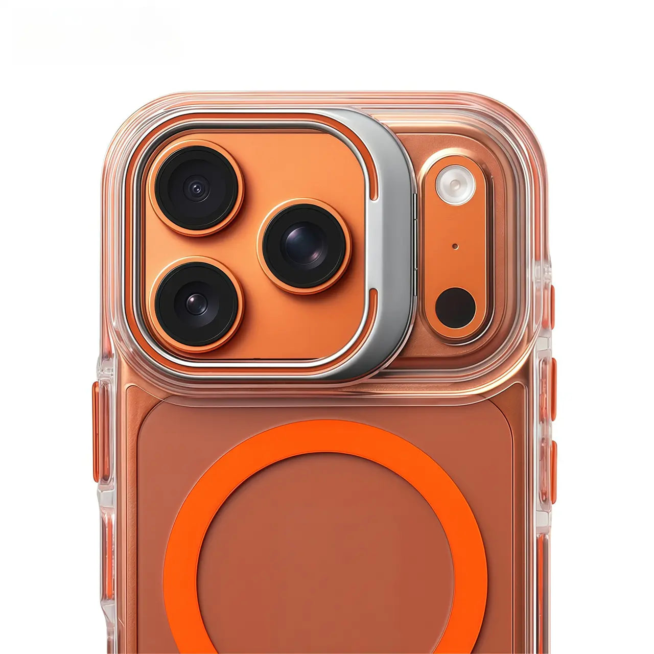 【 Iphone17 Case 】Ice Crystal anti Fall Lens Bracket Magnetic Phone Case Iphone17 Pro Max 16 15 for Iphone Case Silicone Soft Shell TPU Shockproof