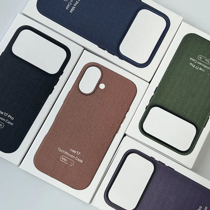 Suitable for Iphone 17 Pro Max Textured Phone Case, Iphone 17 Air Magnetic Case, AI Button Hollow Design 17 Pro