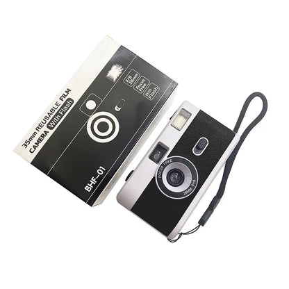 Non Disposable Reusable Camera 35 MM, Flash Reusable Retro Camaras De Pelicula, Vintage Lomo 35MM Film Camera for Kodak Film