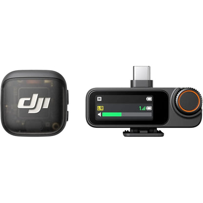DJI Mic 3 (1 TX + 1 RX), Wireless Lavalier Mic for Iphone/Camera/Android, Ultralight, Extended Operating Time & Fast Charging, 1312Ft (400M) Transmission, Noise Cancelling, Vlog, Streaming