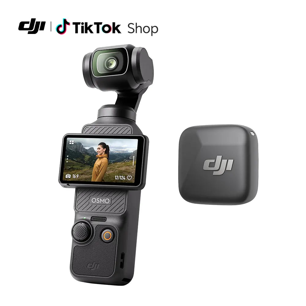 DJI Osmo Pocket 3, Vlogging Cameras with 1'' CMOS & 4K/120Fps Vlog Camera, 3-Axis Stabilization, Fast Focusing, Face/Object Tracking, Digital Vlogging Camera for Youtube
