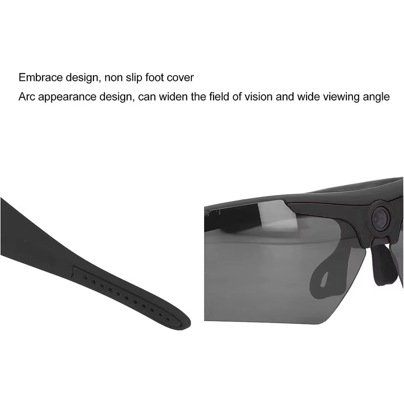 2026 Glasses with 1080P High-Definition Mini Camera Smart Glasses Cycling Recorder Outdoor Sports Recording Goggles