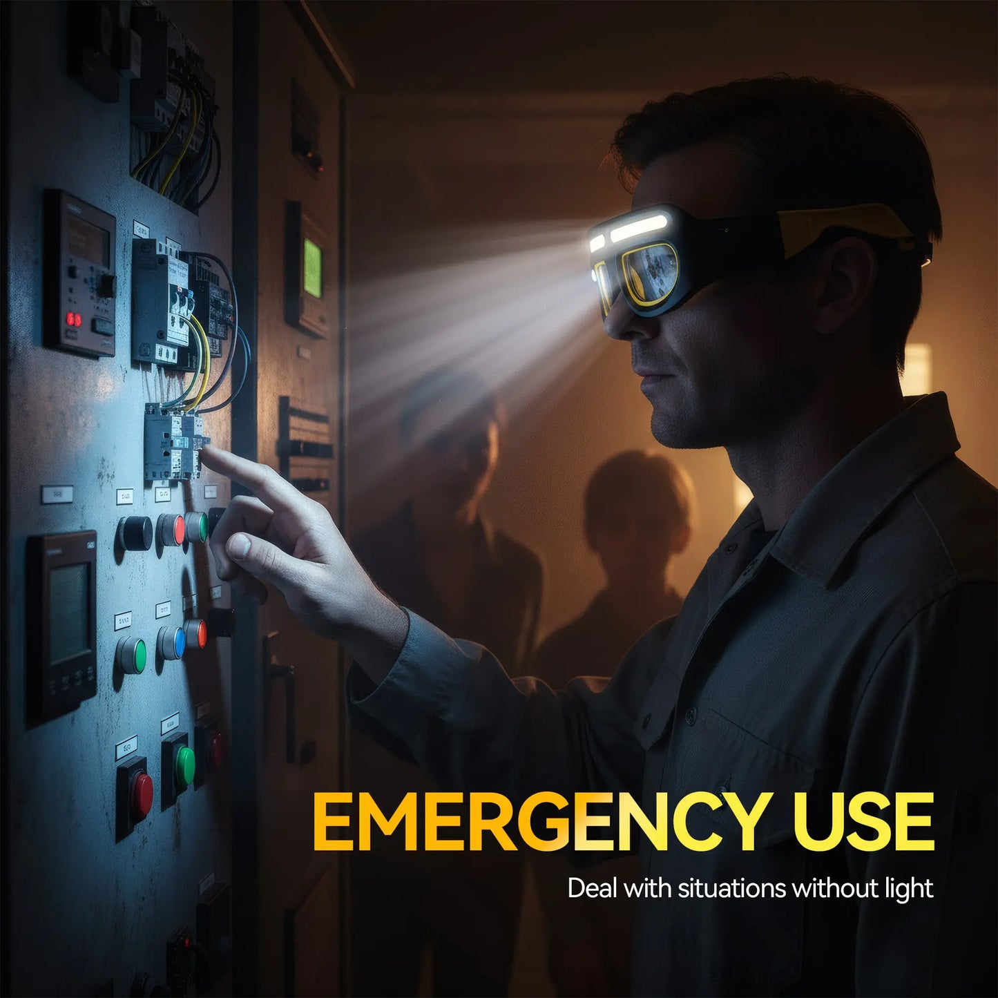 Rechargeable LED Headlamp, Outdoor Kit, for Running, Camping, Outdoor Activities, Night Work, and Repairs, Dust-Proof Lens, USB-C Charging, Multifunctional High-Lumen Flashlight